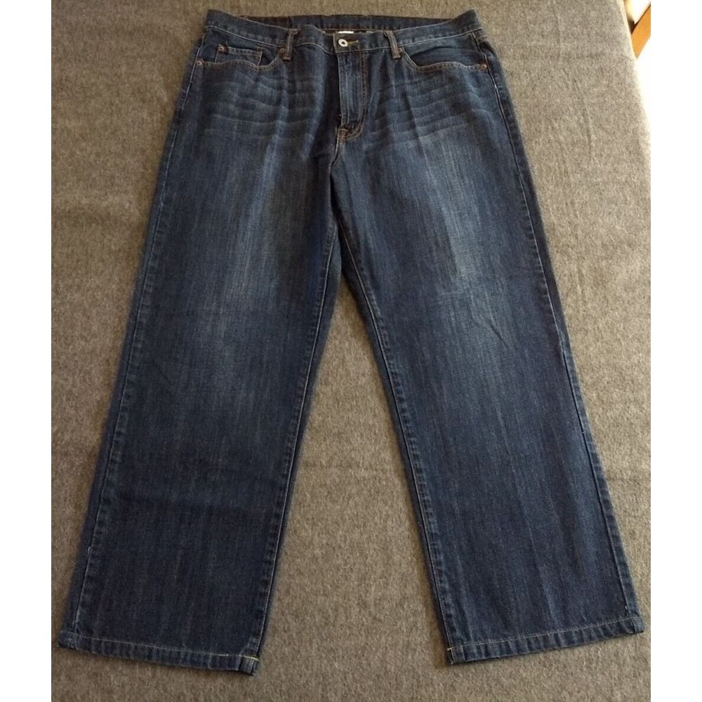 Lucky Brand Jeans 181 Relaxed Straight 7MG1000 Mens Size 38x28.5 High Rise Faded